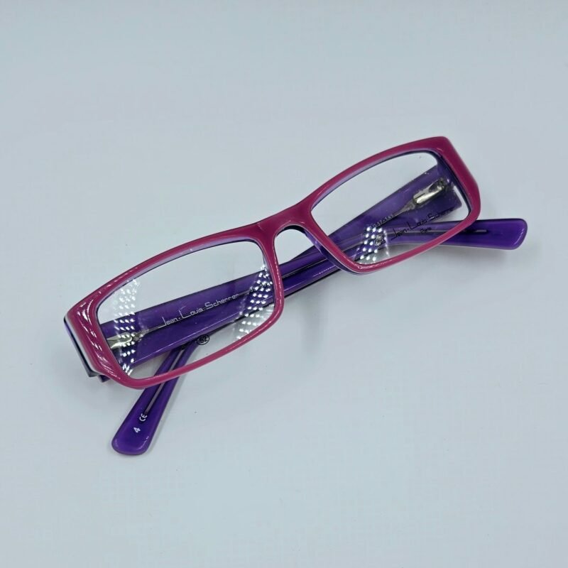 Elegant Purple Rectangular Eyeglasses - Image 3