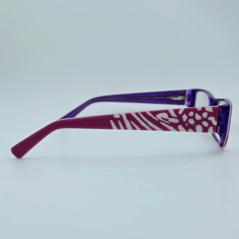 Elegant Purple Rectangular Eyeglasses - Image 2