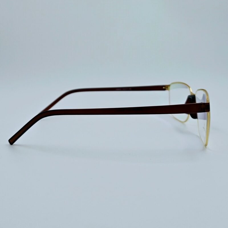 Holo Gaze Gold Rectangular Eyeglasses - Image 2