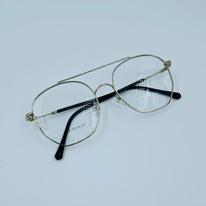 Silver Aviator Eyeglasses for Men - Image 3