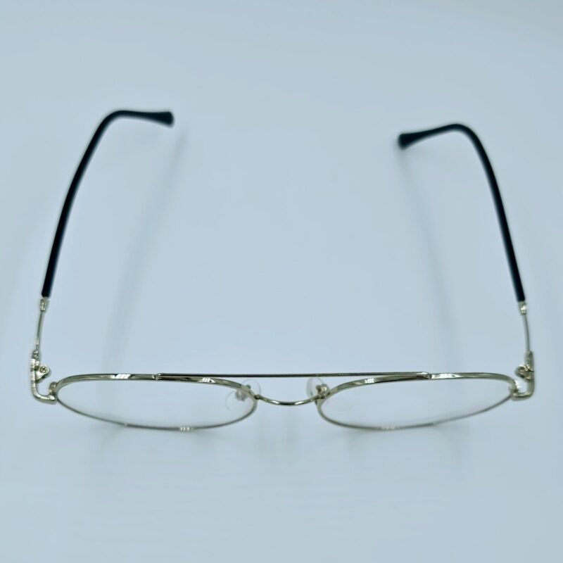 Silver Aviator Eyeglasses for Men - Image 4