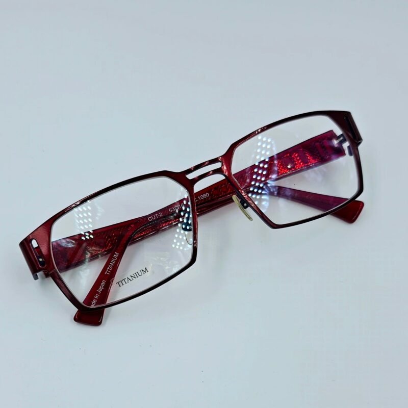 Titanium Frame Red Rectangular - Image 3