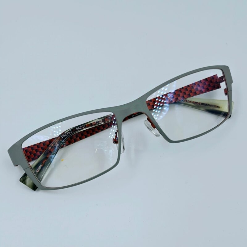 Modern Gunmetal Rectangular Eyeglasses - Image 3