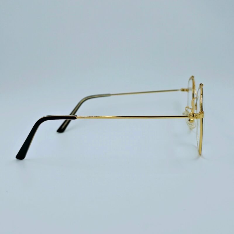 Classic Gold Round Eyeglasses - Image 2