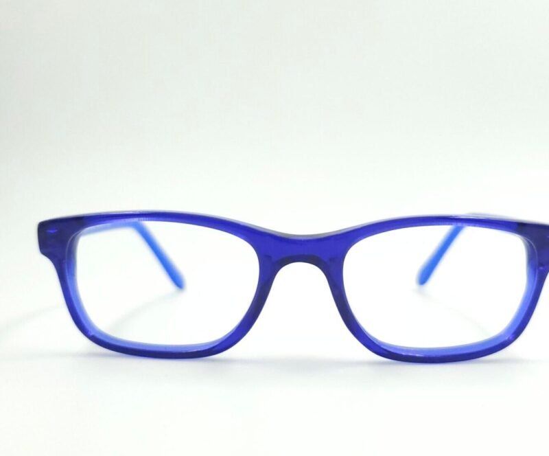 Classic Blue Rectangular Eyeglasses