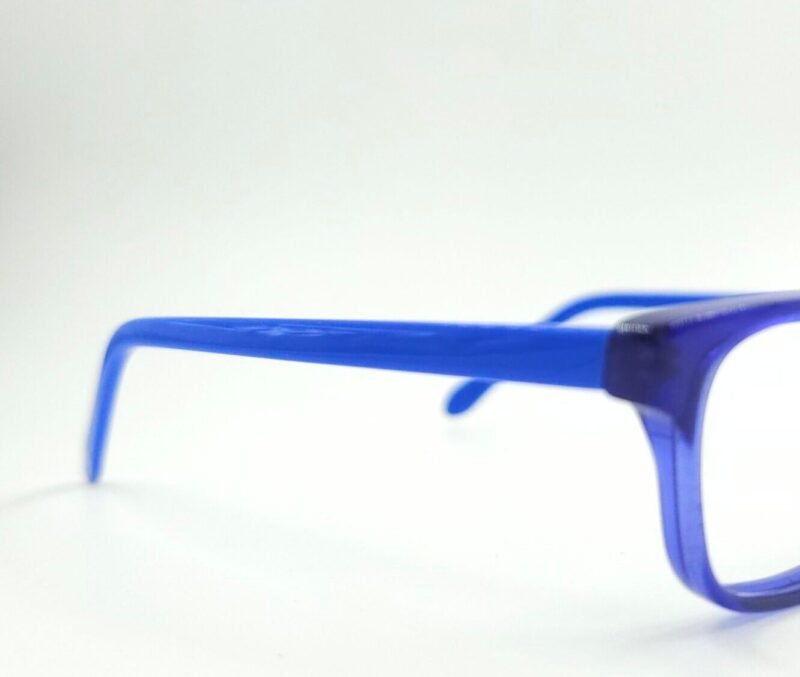 Classic Blue Rectangular Eyeglasses - Image 2