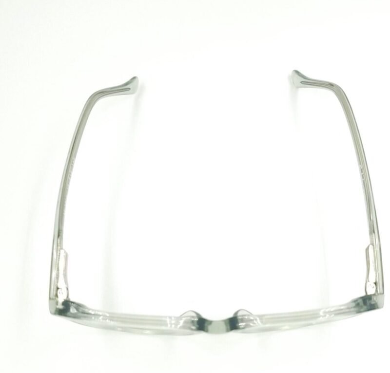 Transparent Gray Round Full-Rim Eyeglasses - Image 3