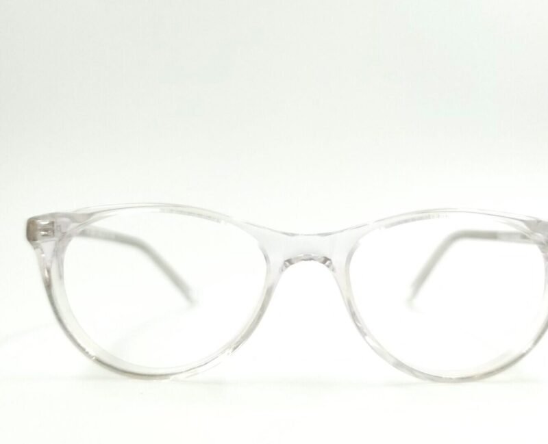 Clear Transparent Full-Rim Eyeglasses